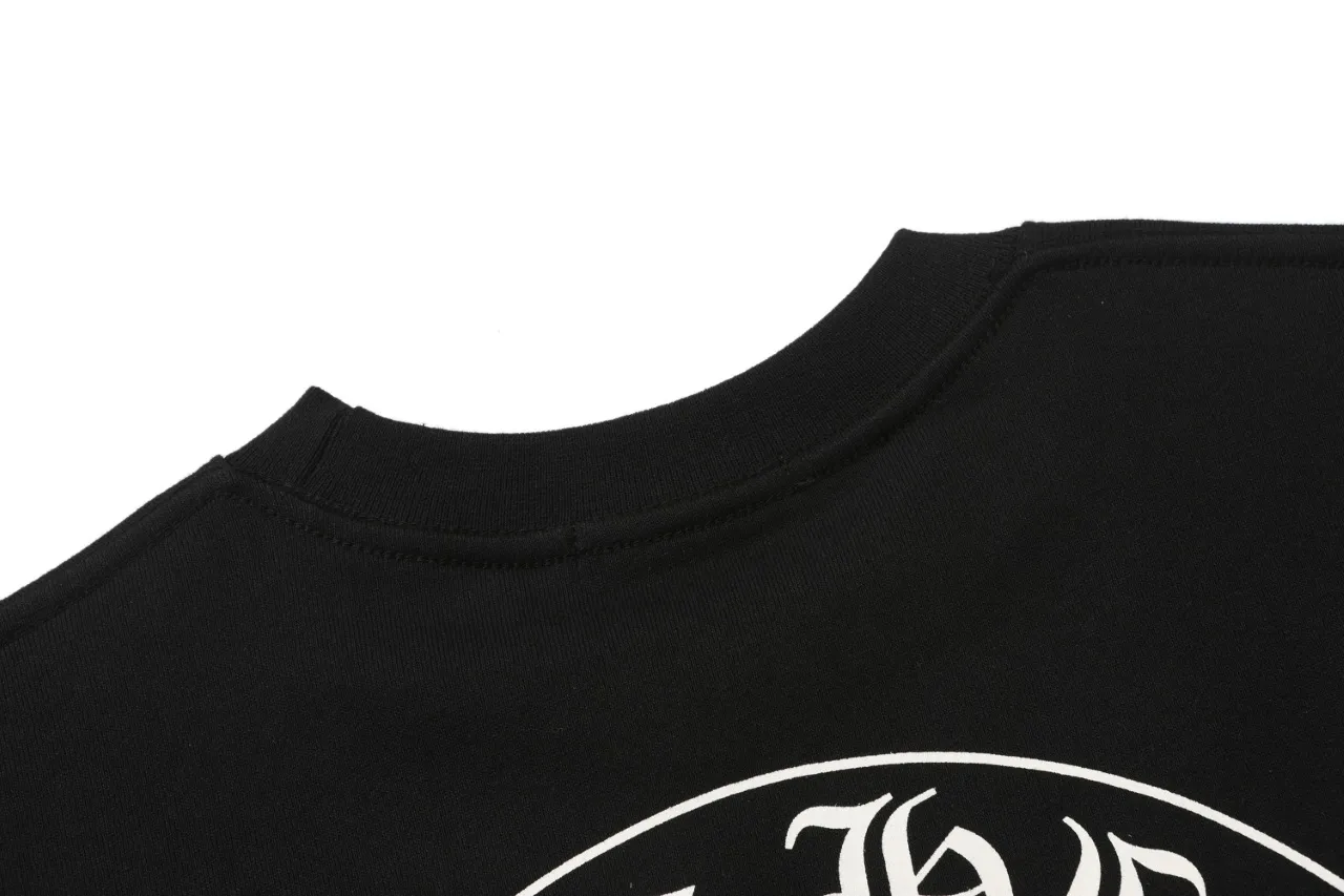 P250 Chrome Hearts Chrome Hearts Sanskrit letters classic print horseshoe flower arm cross sweatshirt Size: SMLXL Color: black white